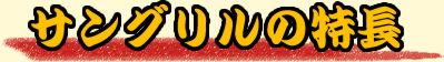 サングリルの特長